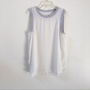 Lou & Grey | White Tank Top Blouse
